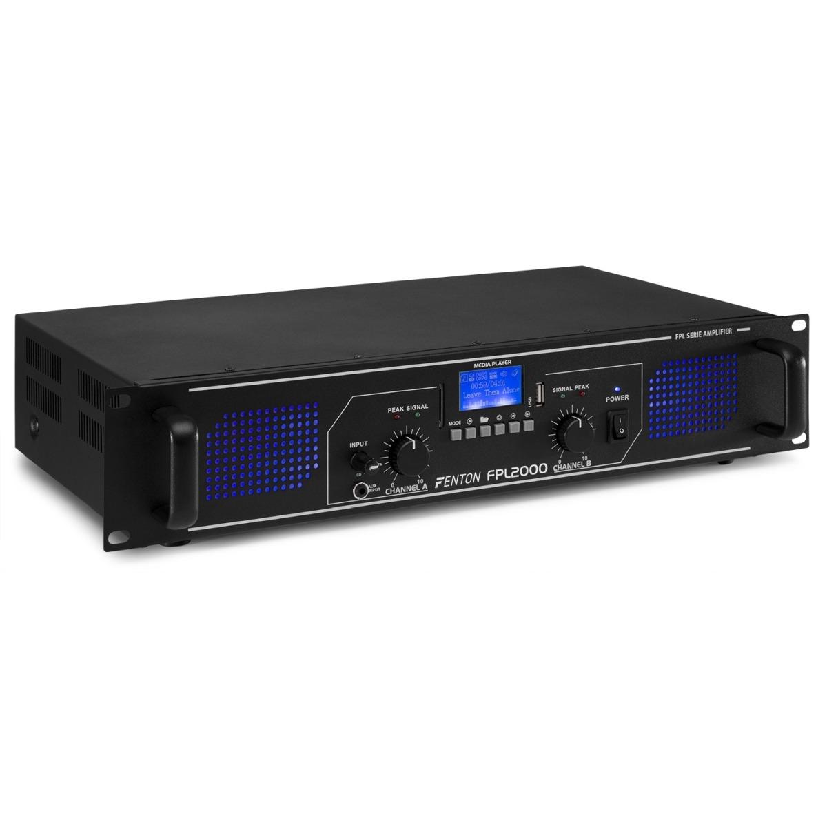 Fenton fpl2000 bt mp3 led eq amplificatore digitale