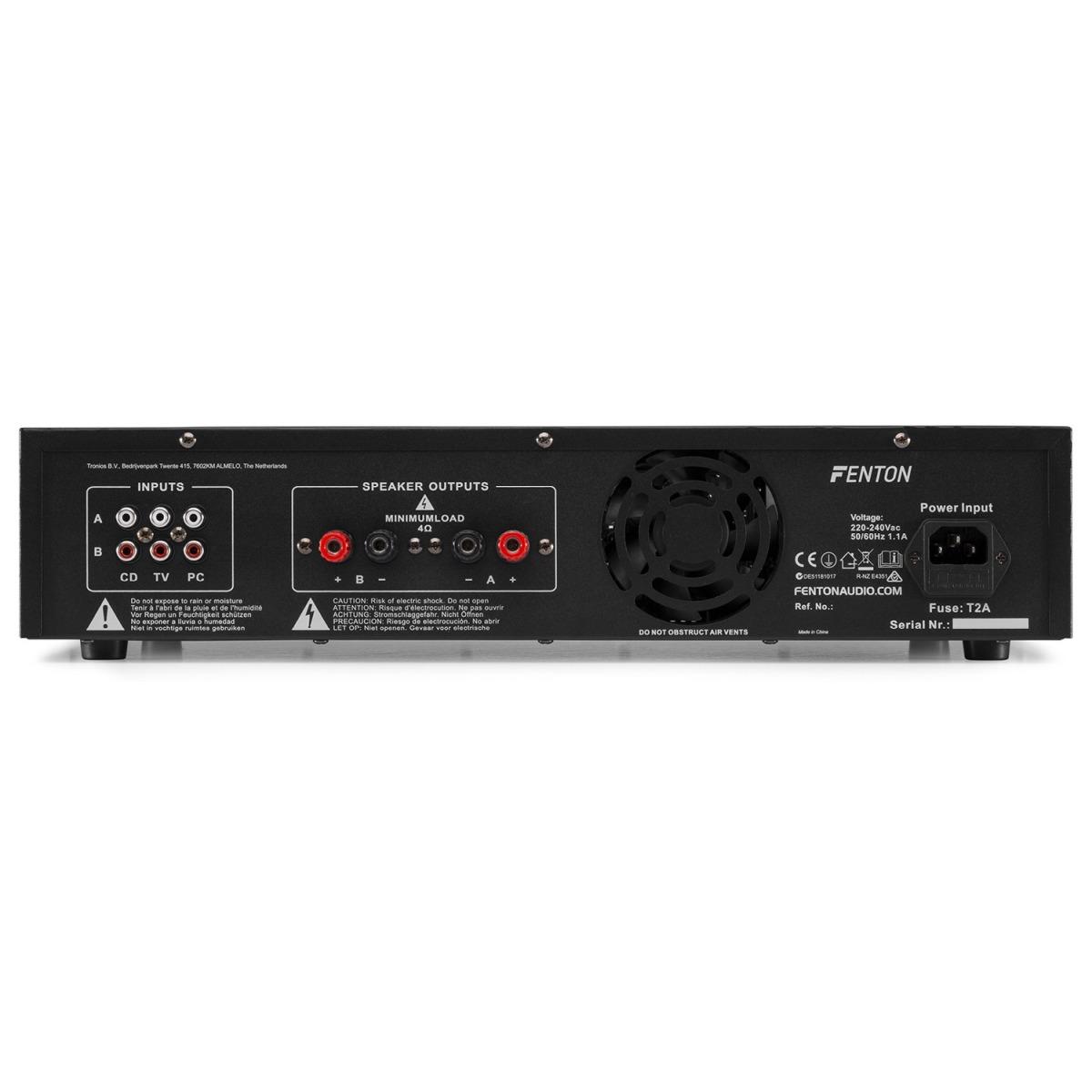 Fenton fpl1000 bt mp3 led eq amplificatore digitale