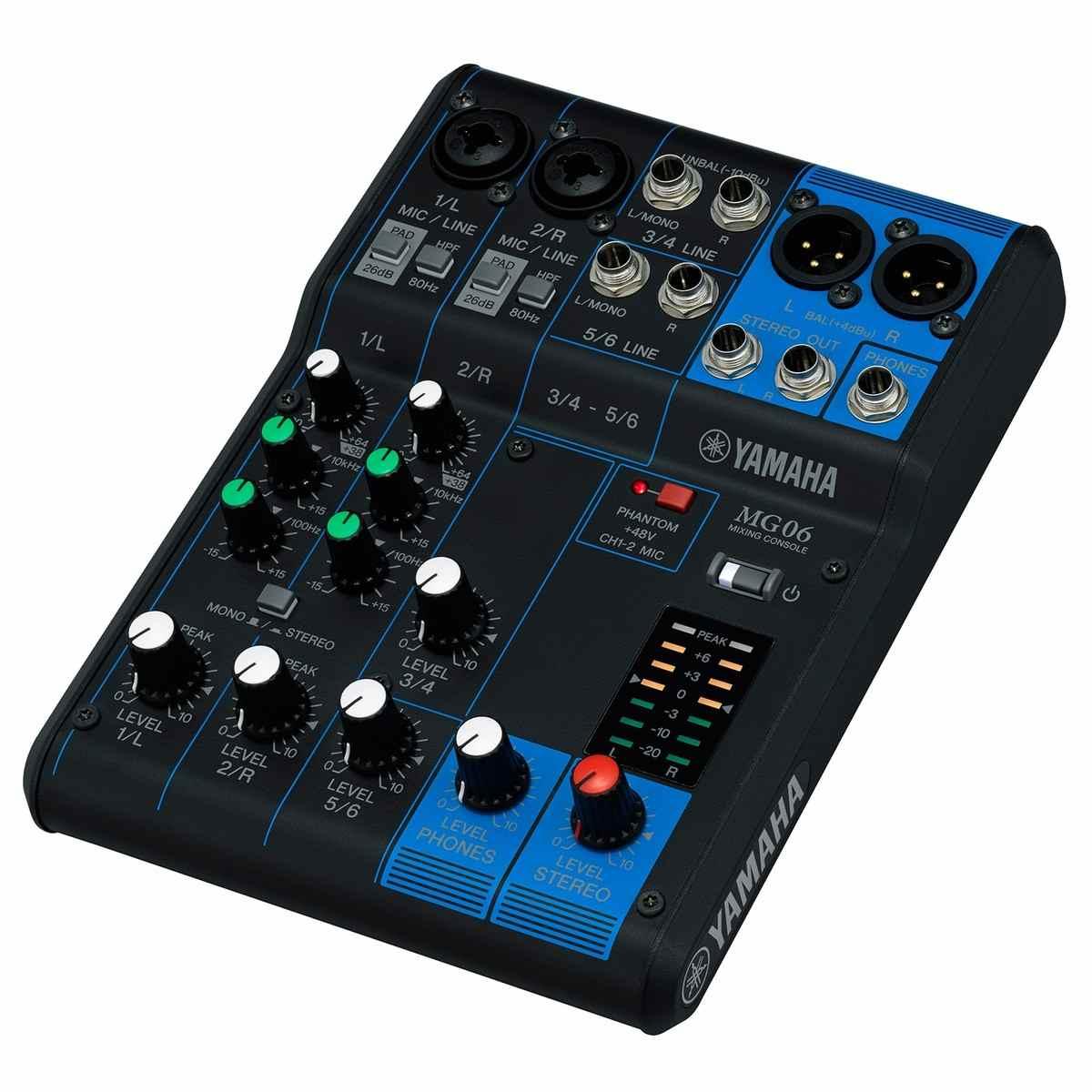 Yamaha mg06 mixer analogico
