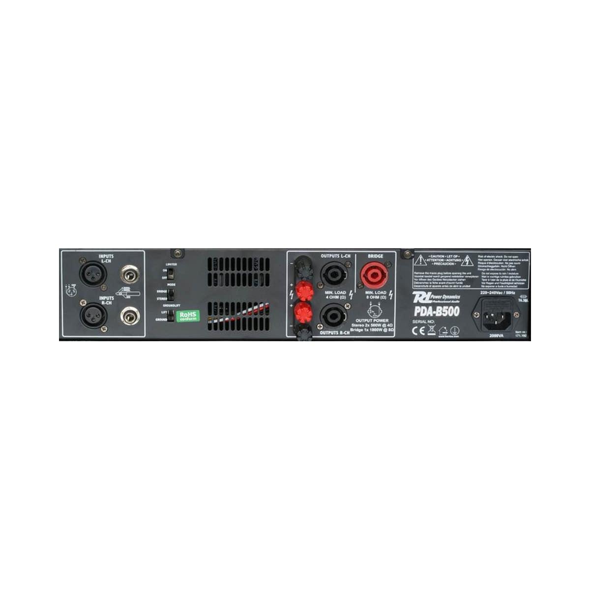 Power dynamics pda-b500 amplificatore professionale