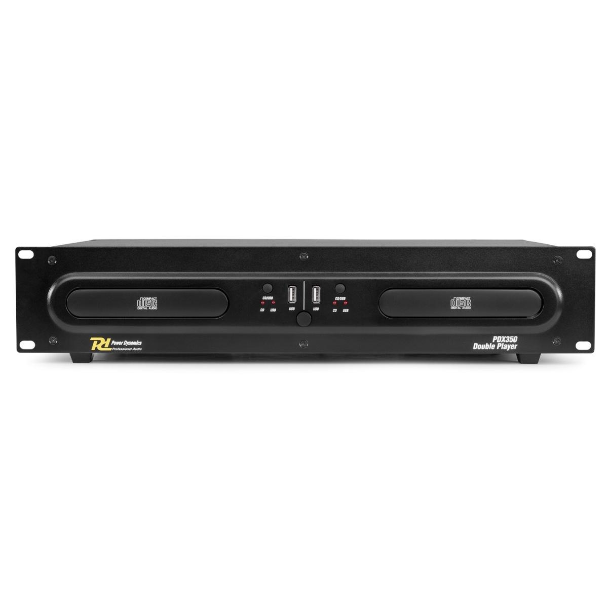 POWER DYNAMICS PDX350 Double CD/MP3/USB Player