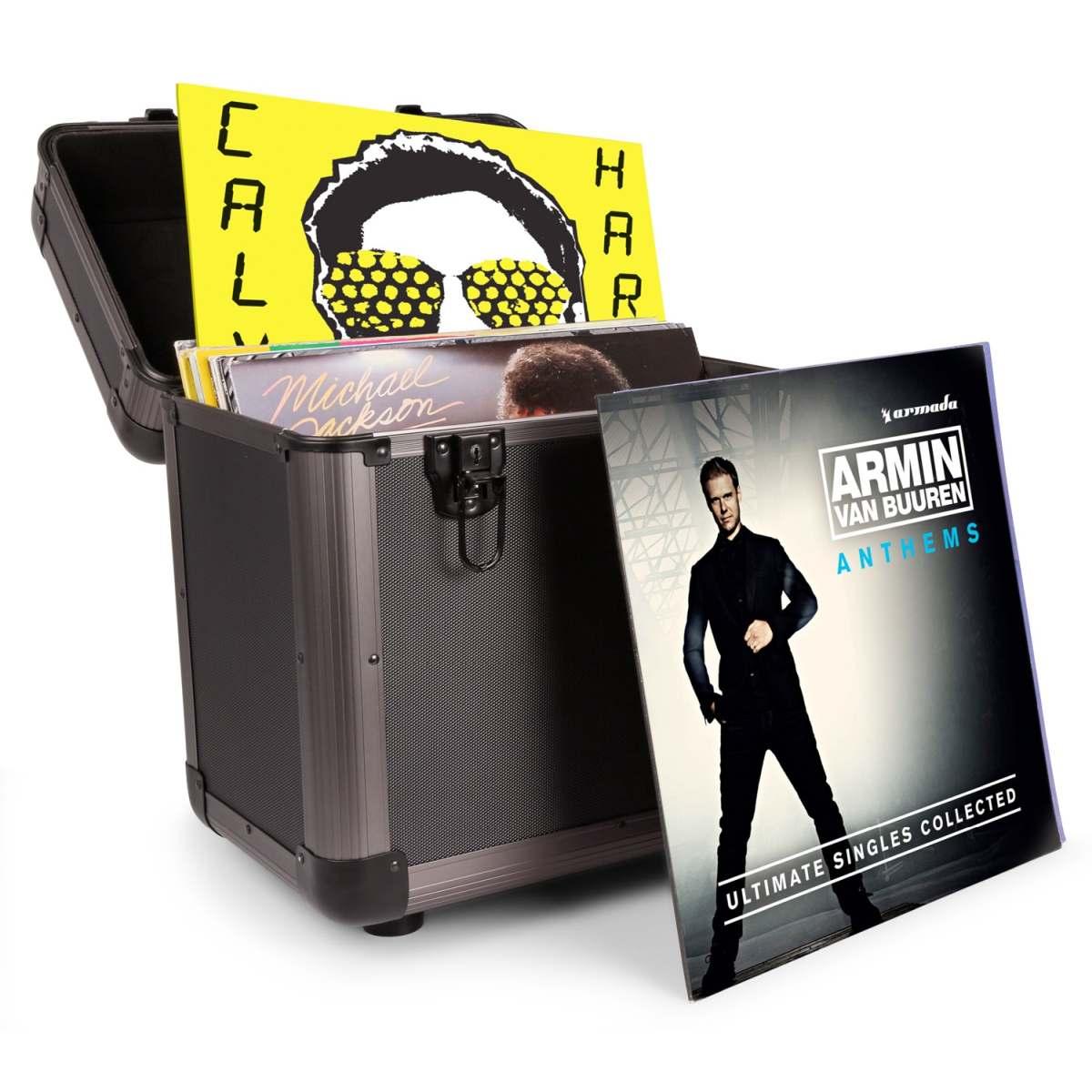 POWER DYNAMICS RC80 CUSTODIA PER DISCHI IN VINILE 12" TITANIO