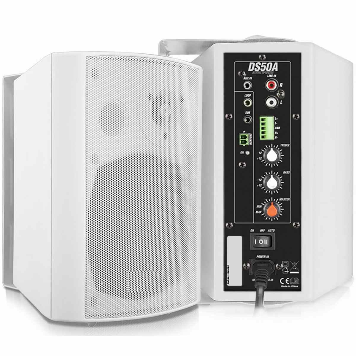 POWER DYNAMICS DS50AW SET DI ALTOPARLANTI ATTIVI 5.25 CON BT 100W White