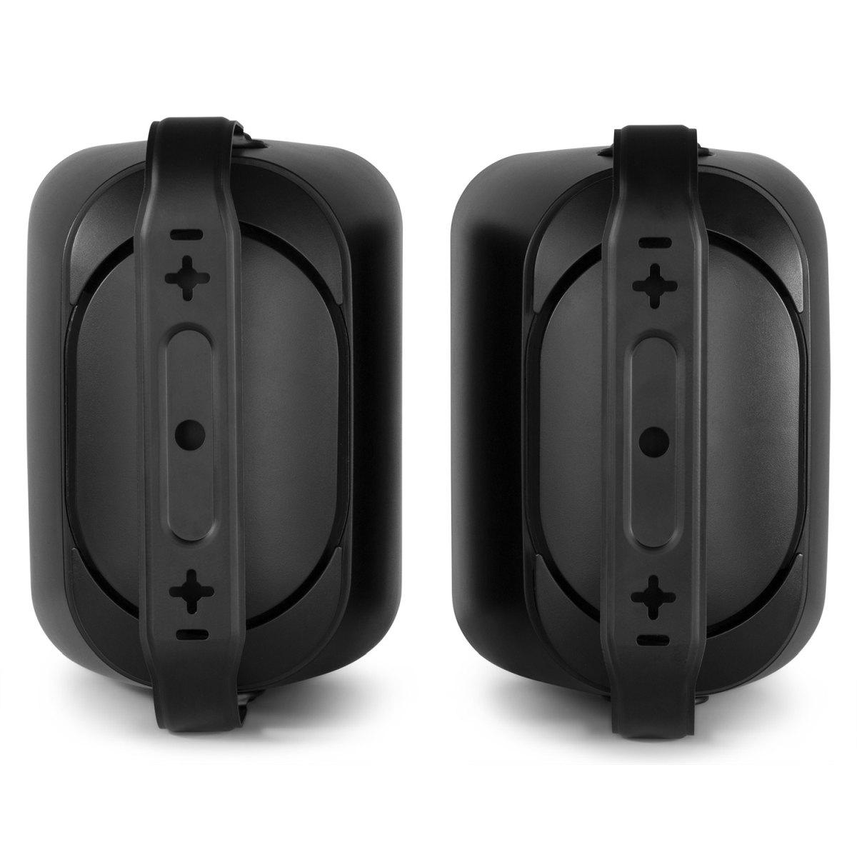 Power dynamics bd65w set di altoparlanti interni/esterni neri 150w