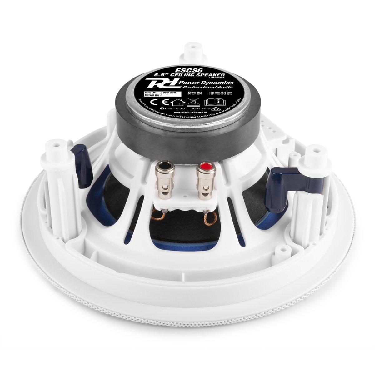 POWER DYNAMICS ESCS6 ALTOPARLANTI DA SOFFITTO A BASSO PROFILO 6,5"