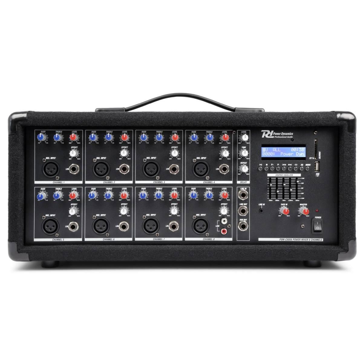 POWER DYNAMICS PDM-C805A 8-Channel Mixer with Ampl