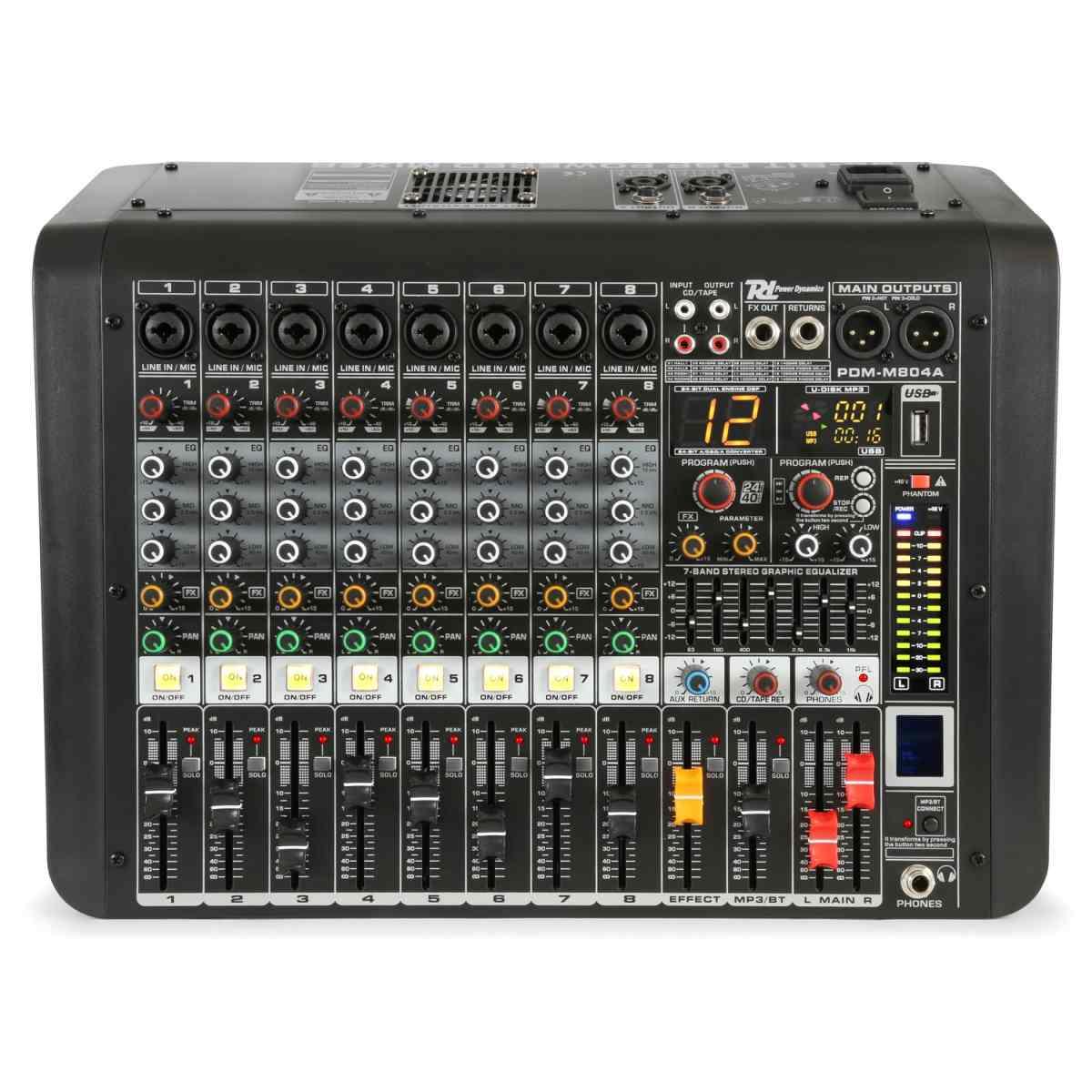 POWER DYNAMICS PDM-M804A Music Mix 8ch.16DSP/BT/MP