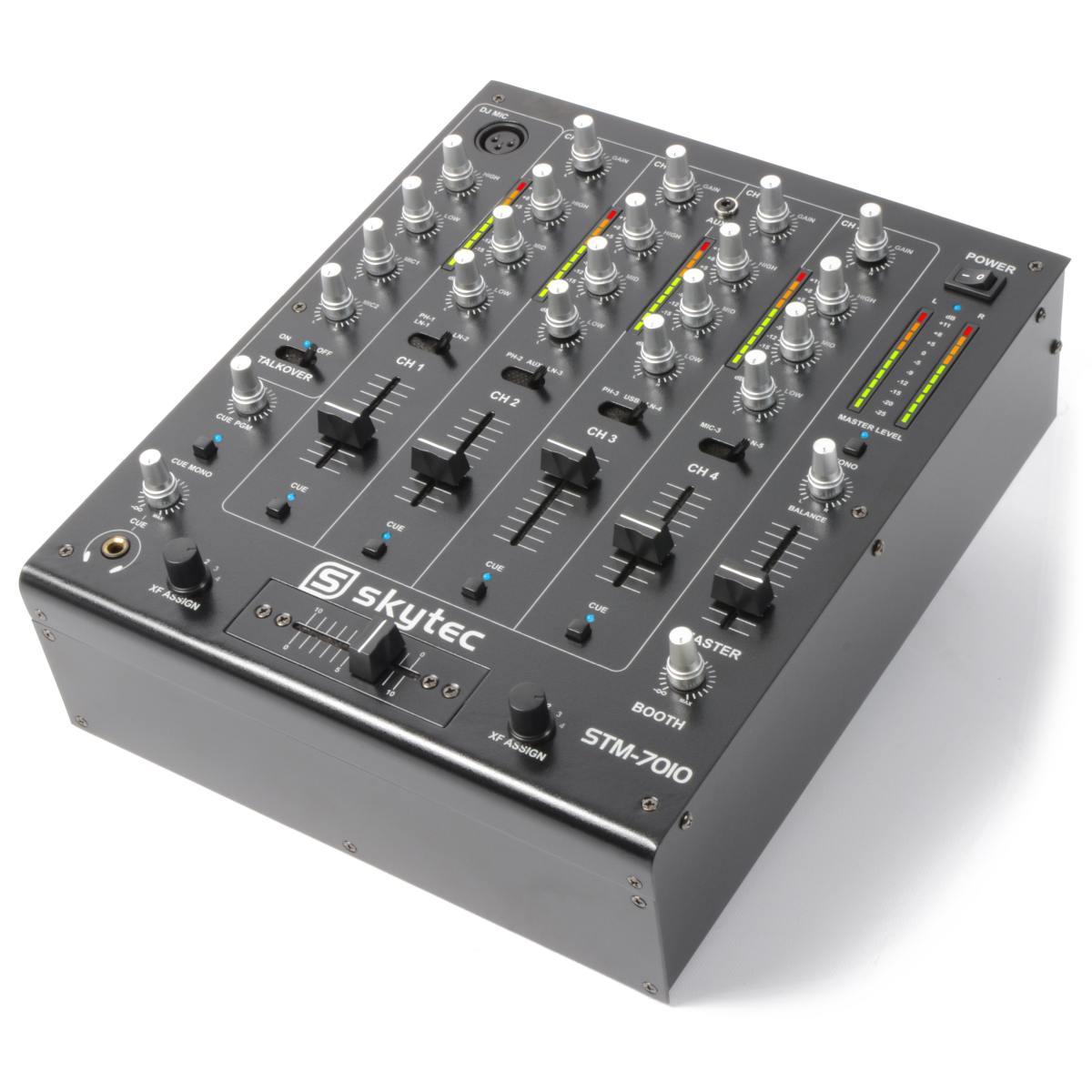 SKYTEC STM-7010  Mixer 4 Ch DJ Mixer USB