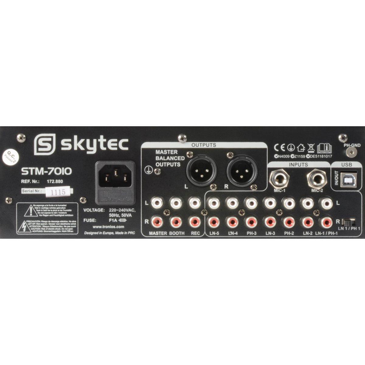 SKYTEC STM-7010  Mixer 4 Ch DJ Mixer USB