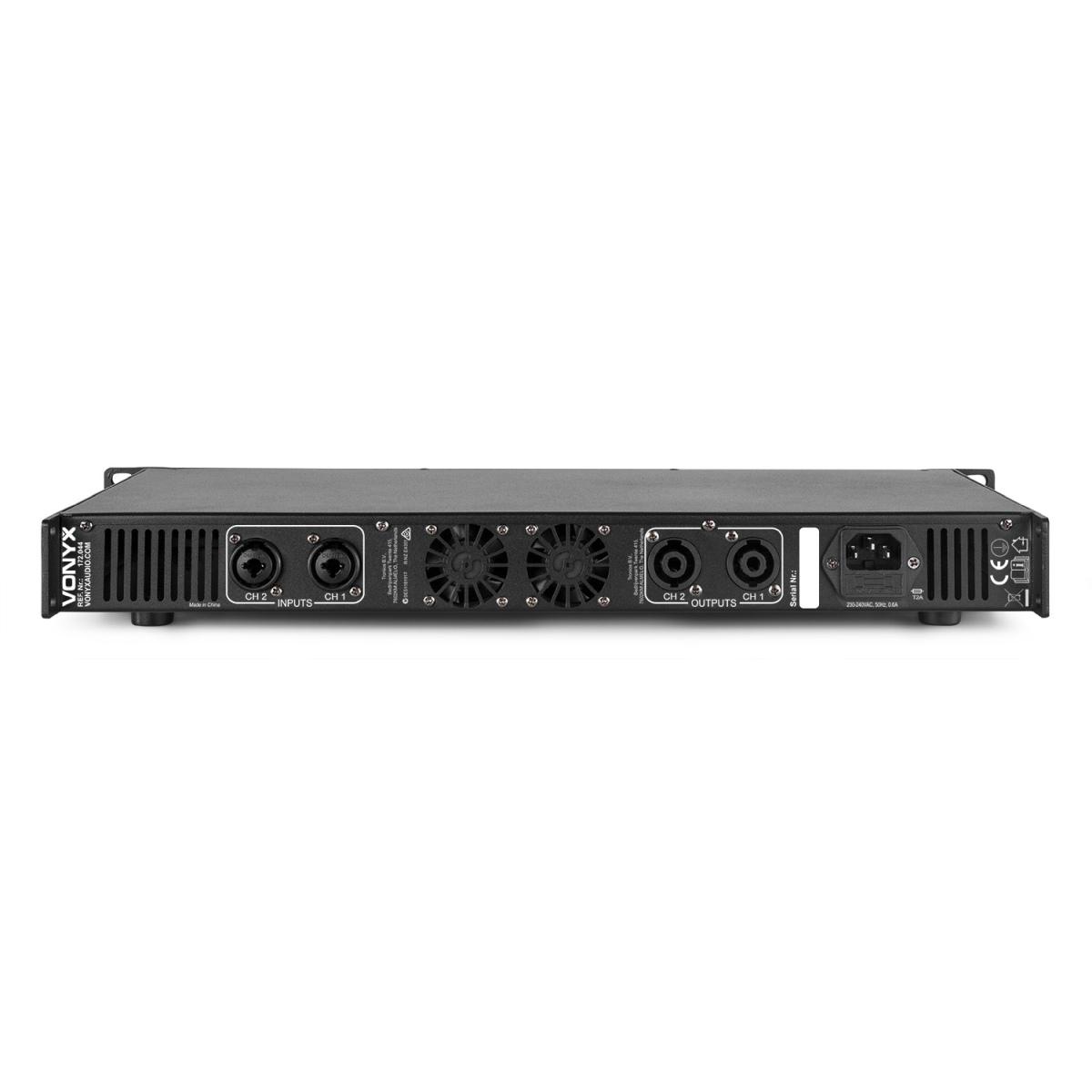 VONYX VDA500 1U 2 x250W AMPLIFICATORE PA