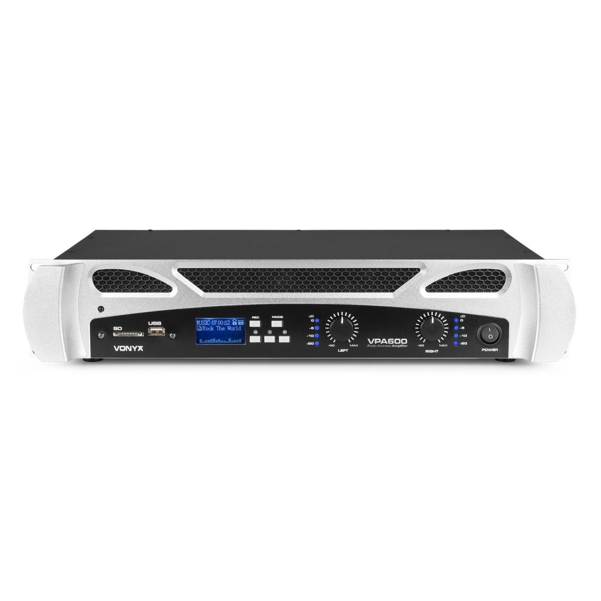 VONYX VPA600 2x 300W MP3, BT AMPLIFICATORE PA