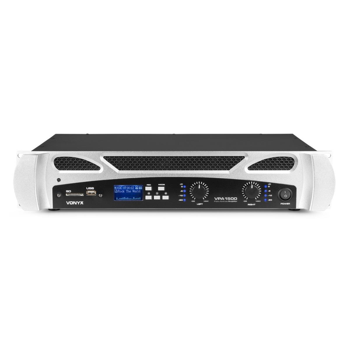 VONYX VPA1500 2x 750W MP3,BT AMPLIFICATORE PA