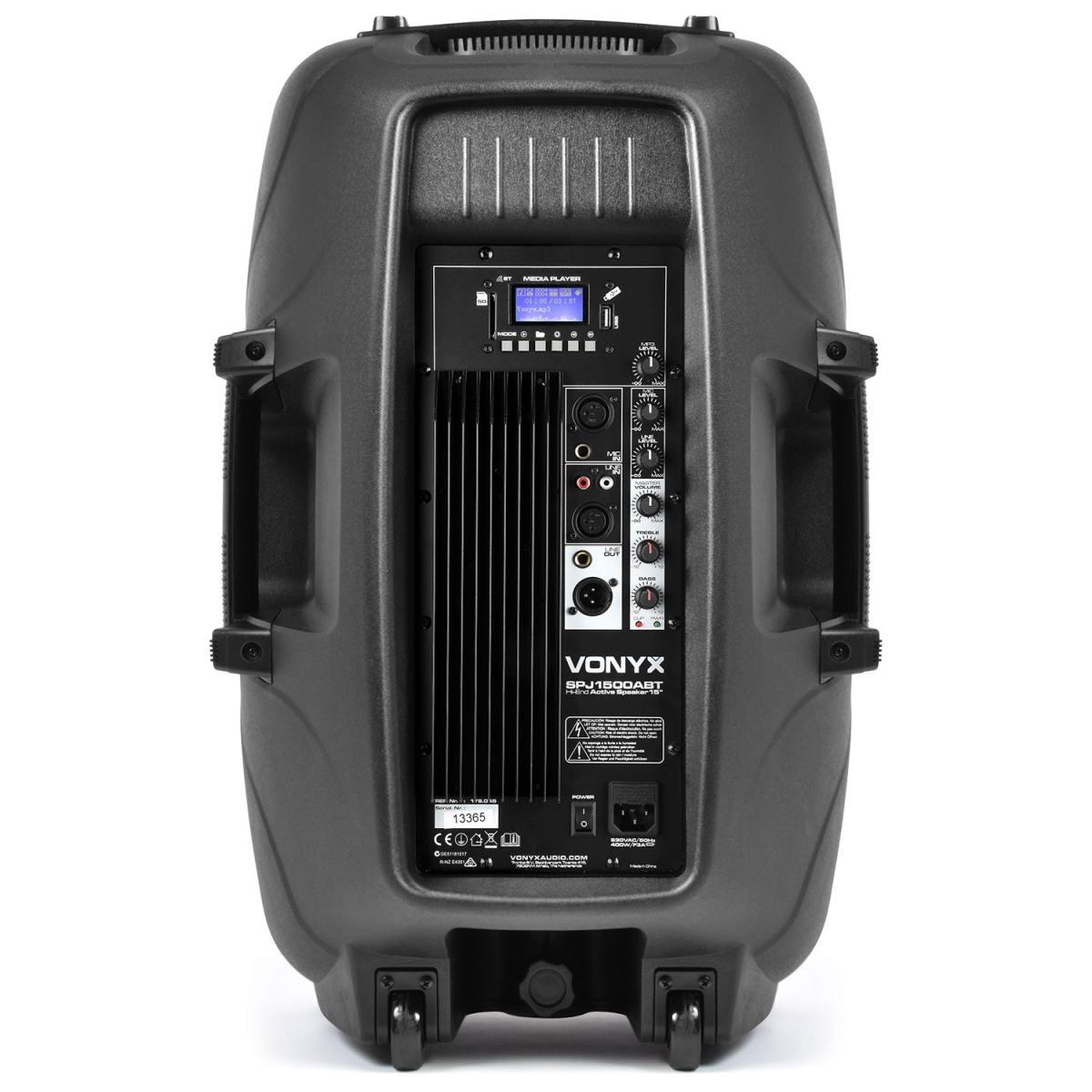 VONYX SPJ-1500ABT ALTOPARLANTE ATTIVO BT MP3 HI-END 15" 800W