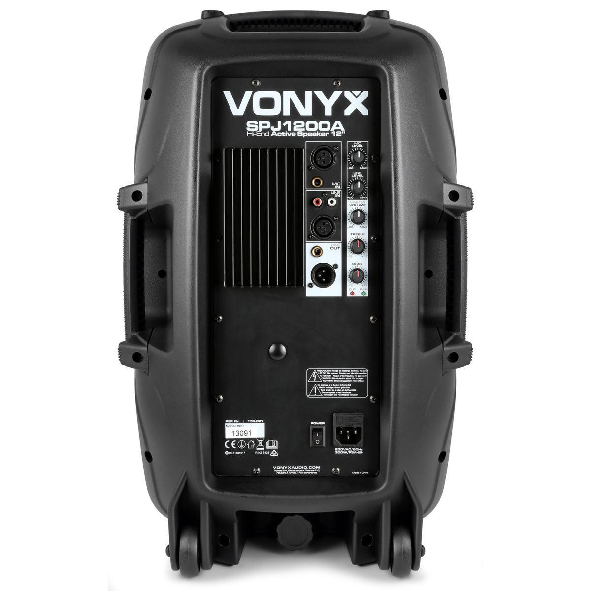 VONYX SPJ-1200A ALTOPARLANTE ATTIVO HI-END 12" 600W