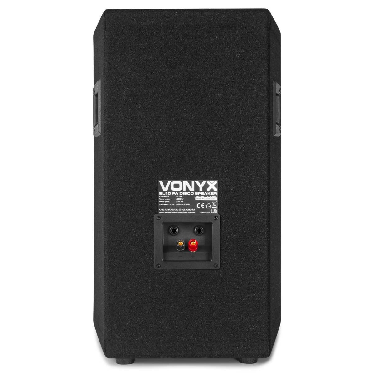 Vonyx sl10 altoparlante da cassa per dj/pa 10 500w