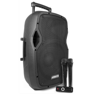 VONYX AP1500PA SISTEMA AUDIO PORTATILE 15" 2HH-UHF/BT