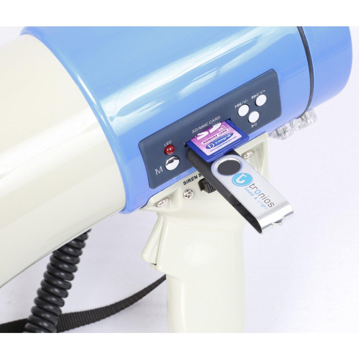 Vonyx meg060 megafono 60w usb sd microfono sirena