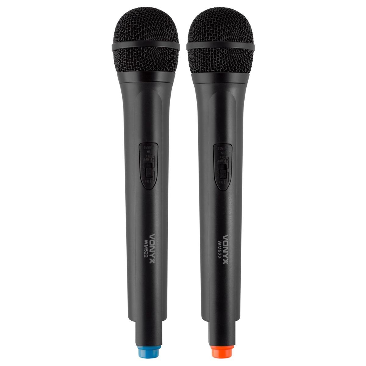 Vonyx wm522 set microfono vhf a 2 canali con 2 palmari