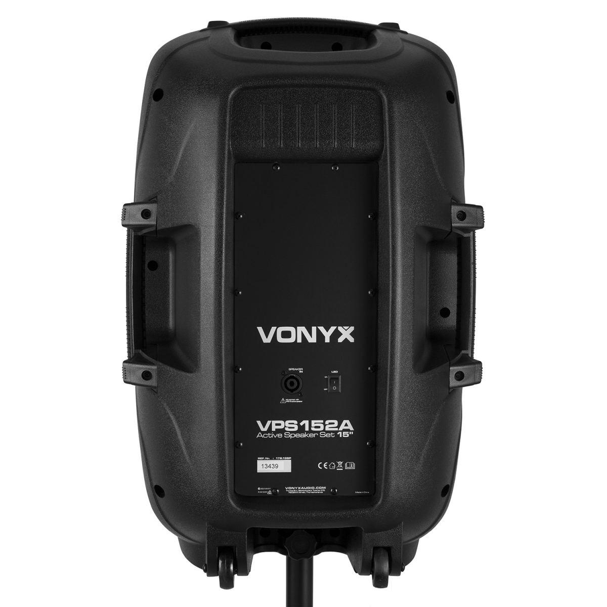 Vonyx vps152a set di altoparlanti plug & play da 1000 w con supporti