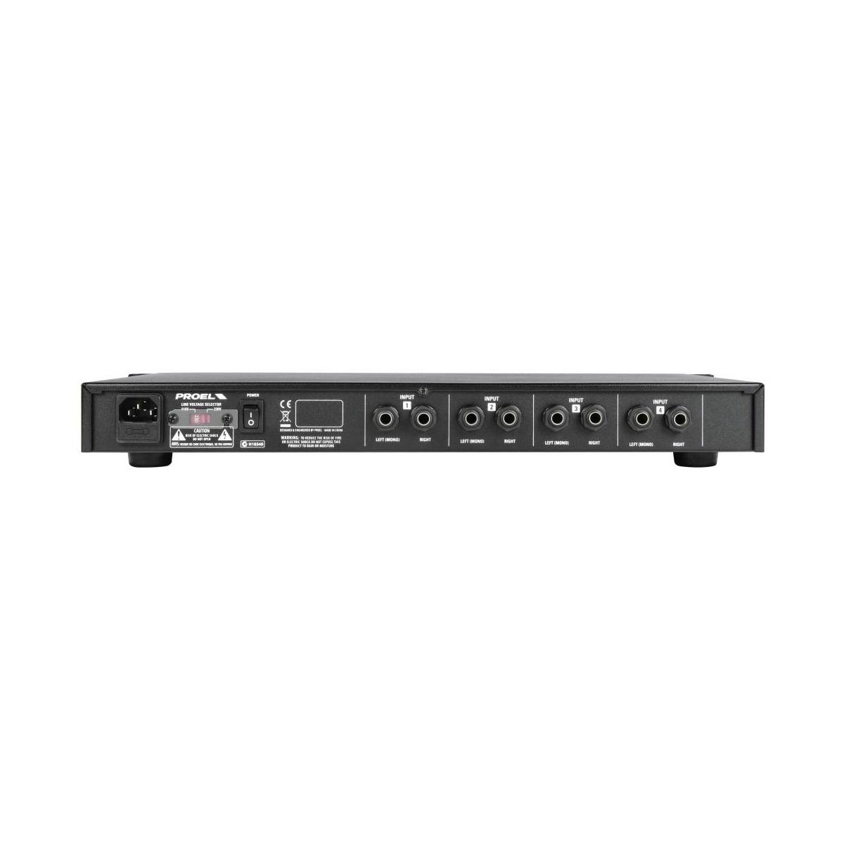 Proel hpamp106 amplificatore per cuffie 6 canali