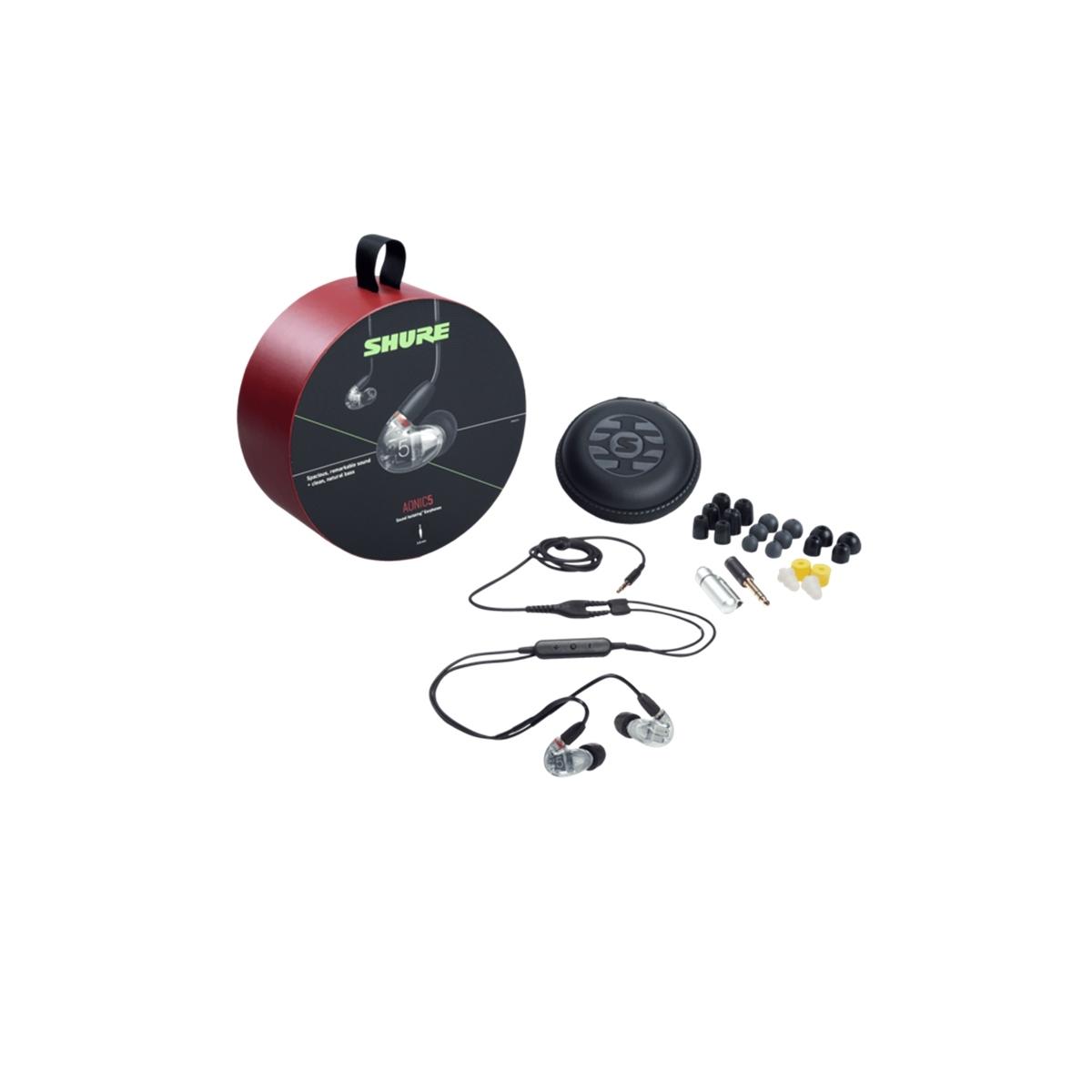 SHURE SE53BACL+UNI-EFS AONIC 5 Auricolari colore trasparente lucido