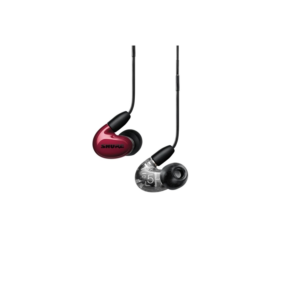 SHURE SE53BARD+UNI-EFS AONIC 5 Auricolari colore rosso/trasparente