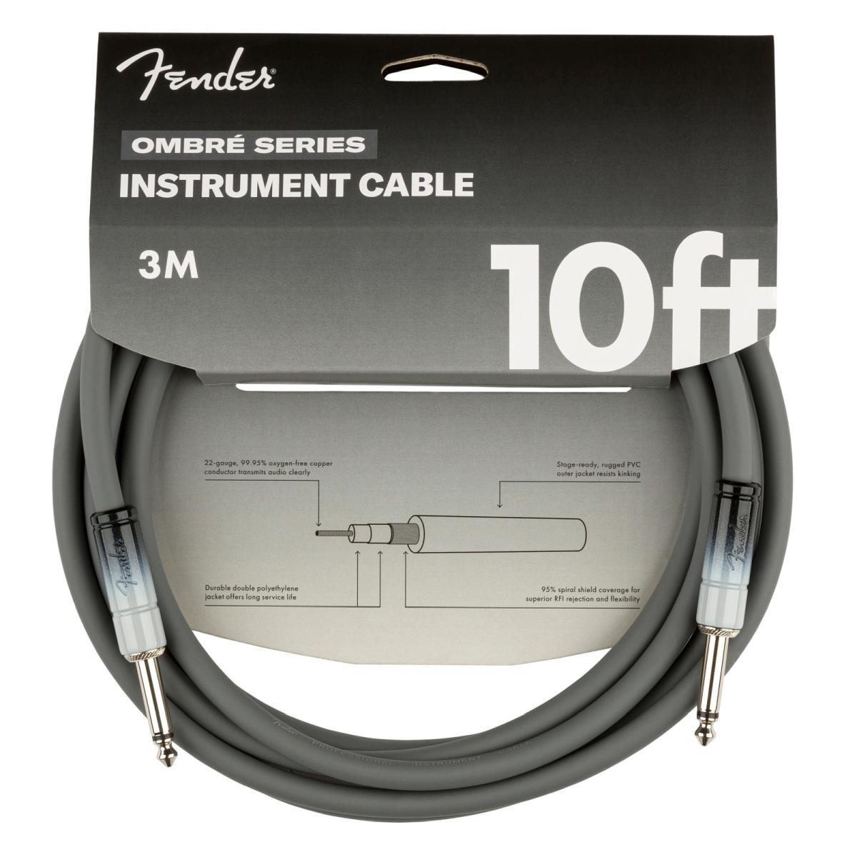 FENDER OMBRE' SILVER SMOKE CAVO JACK JACK 3mt