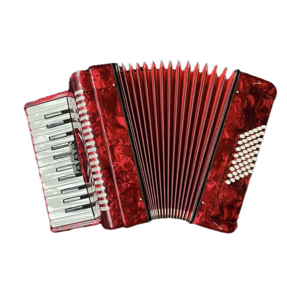 Classic secondo v fisarmonica 48 bassi rossa