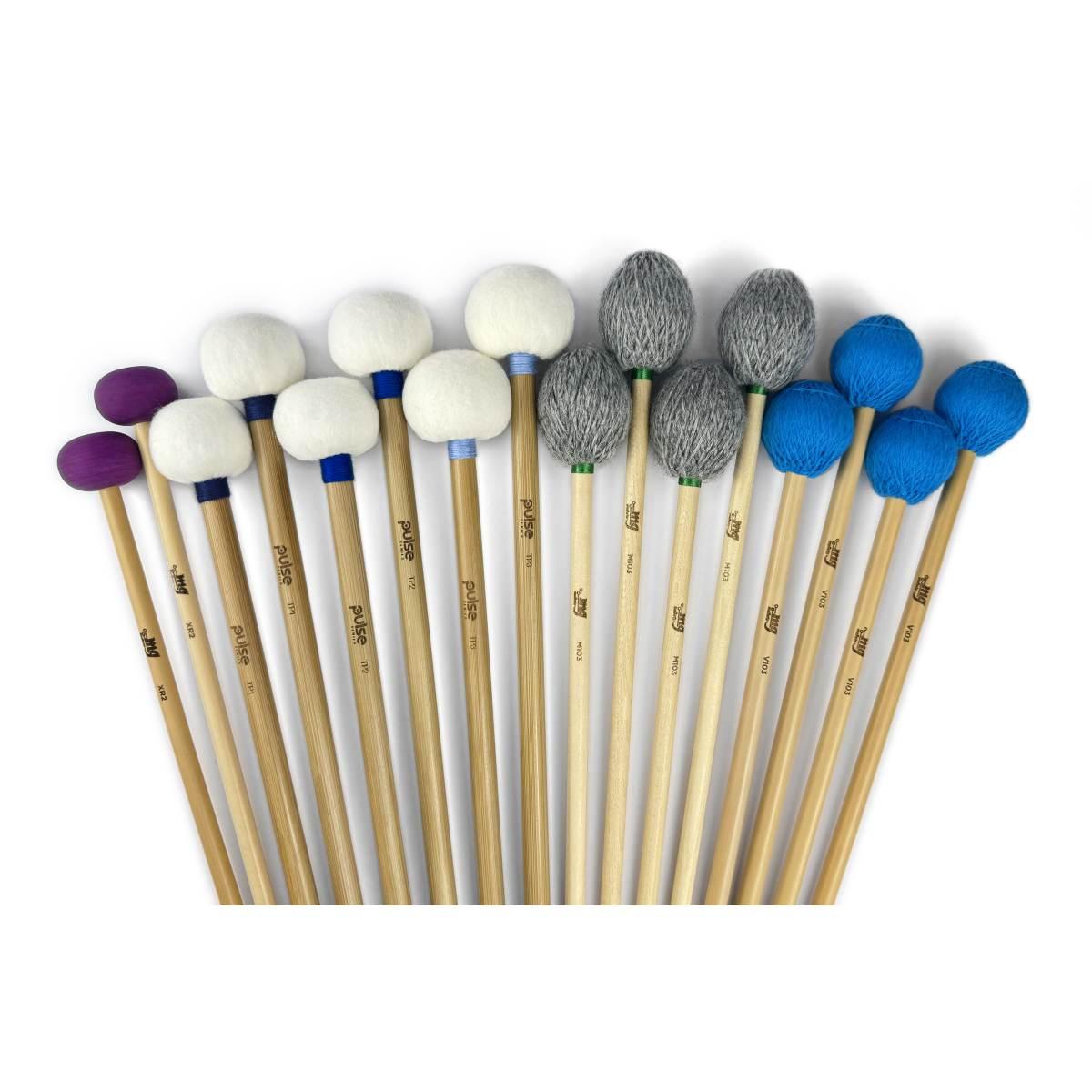 Mg mallets pack kit 4 bacchette per percussioni