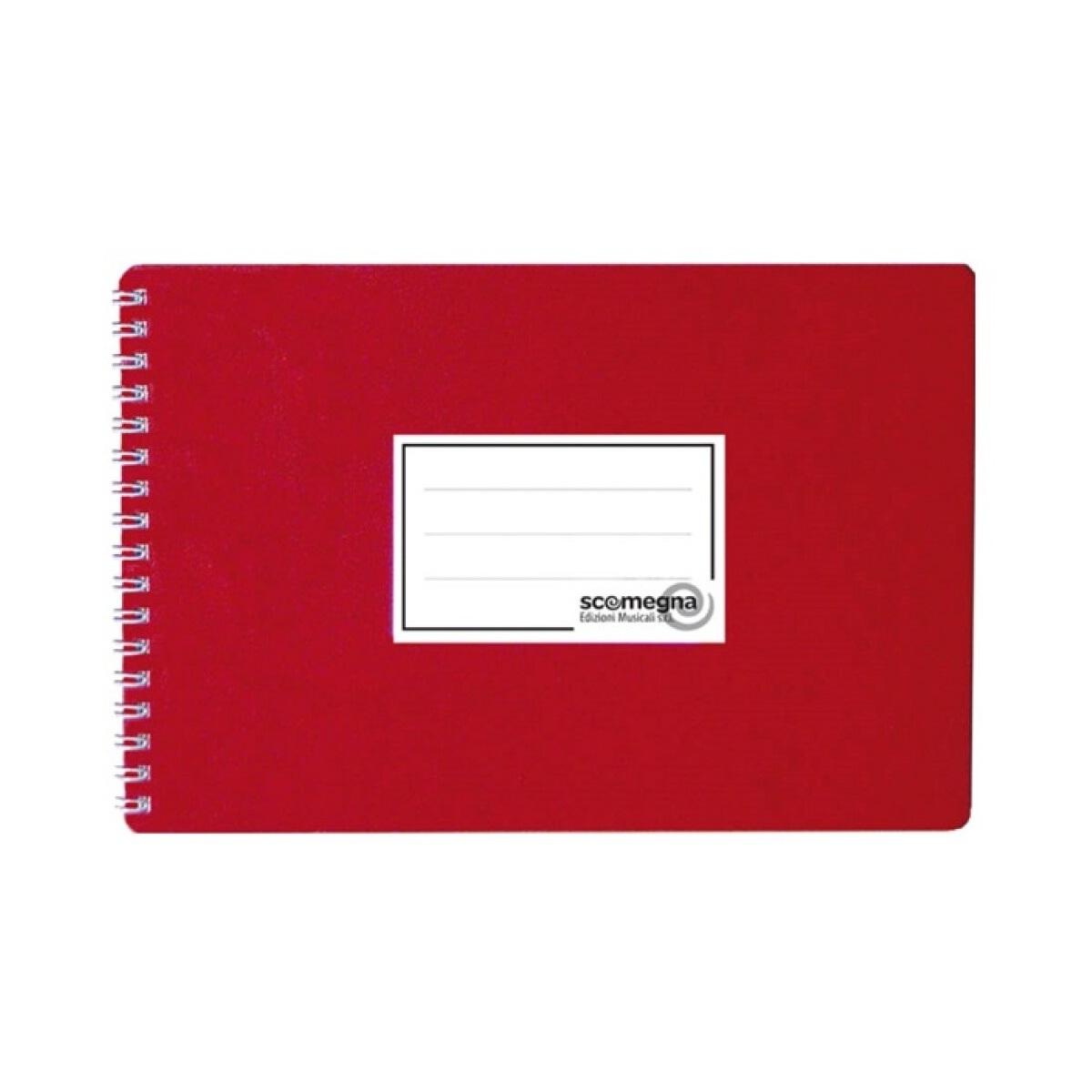 Scomegna libretto rosso portaspartiti 15 pagine per banda