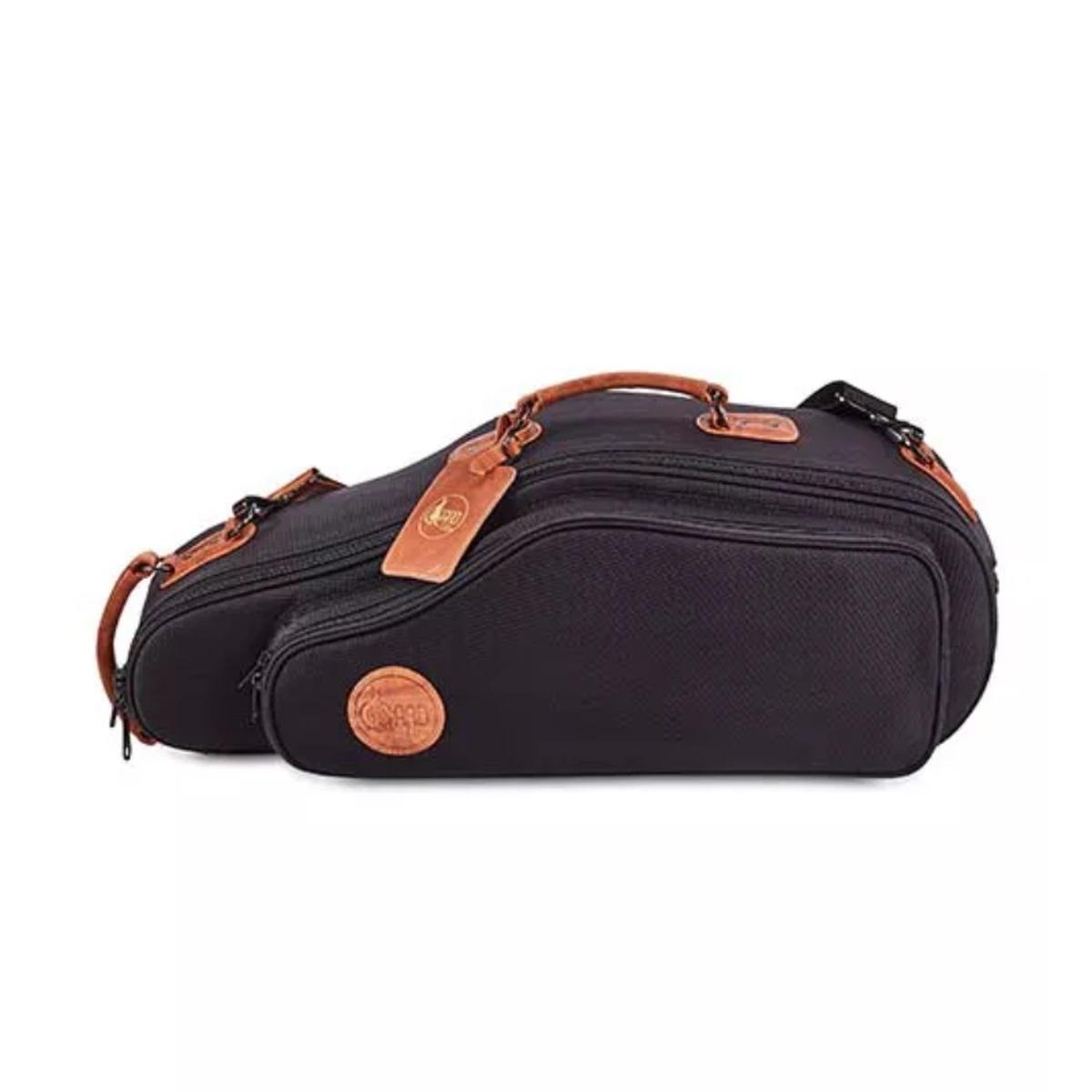 Gard 104esk elite custodia per sax alto nera con inserti in pelle