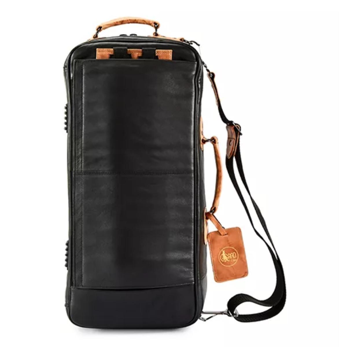 Gard 4 eclk compact custodia nera per due trombe con inserti in pelle