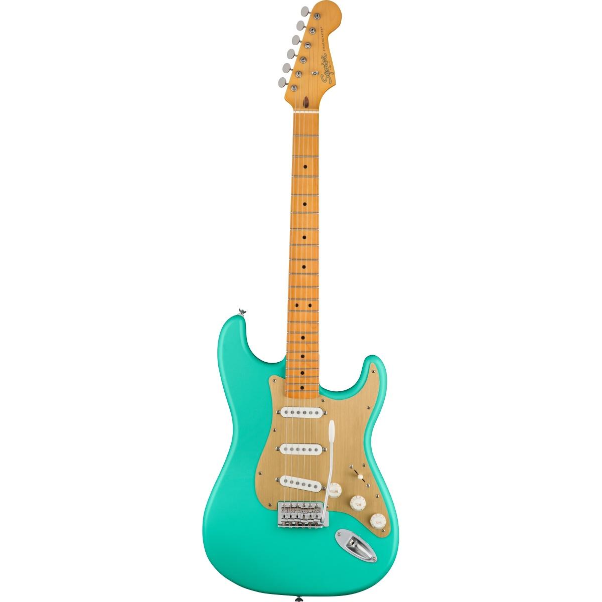 Squier 40th anniversary stratocaster, vintage edition satin sea foam green chitarra elettrica