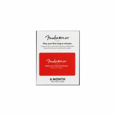 Fender carta prepagata con 6 mesi di lezioni online