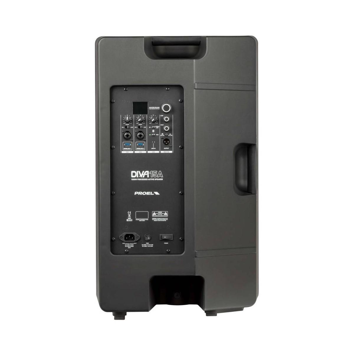 PROEL DIVA15A CASSA ATTIVA BIAMPLIFICATA CON BLUETOOTH 15"