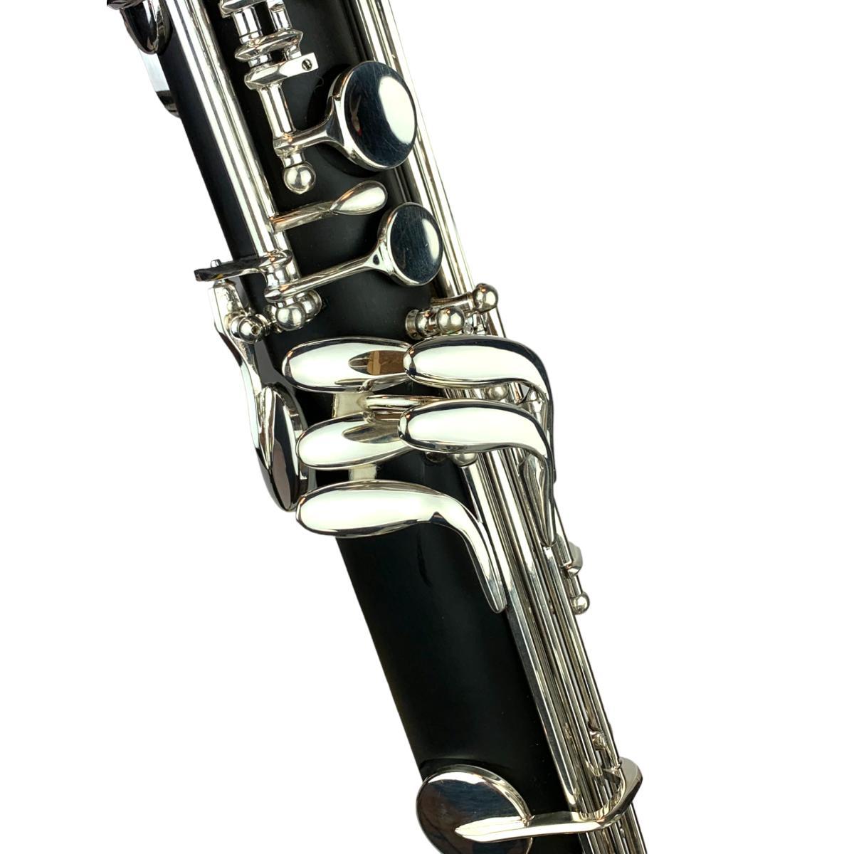 CIGALINI CLARINETTO BASSO SIB discendente al MIb-YAMAHA MODEL-chiavi argentate