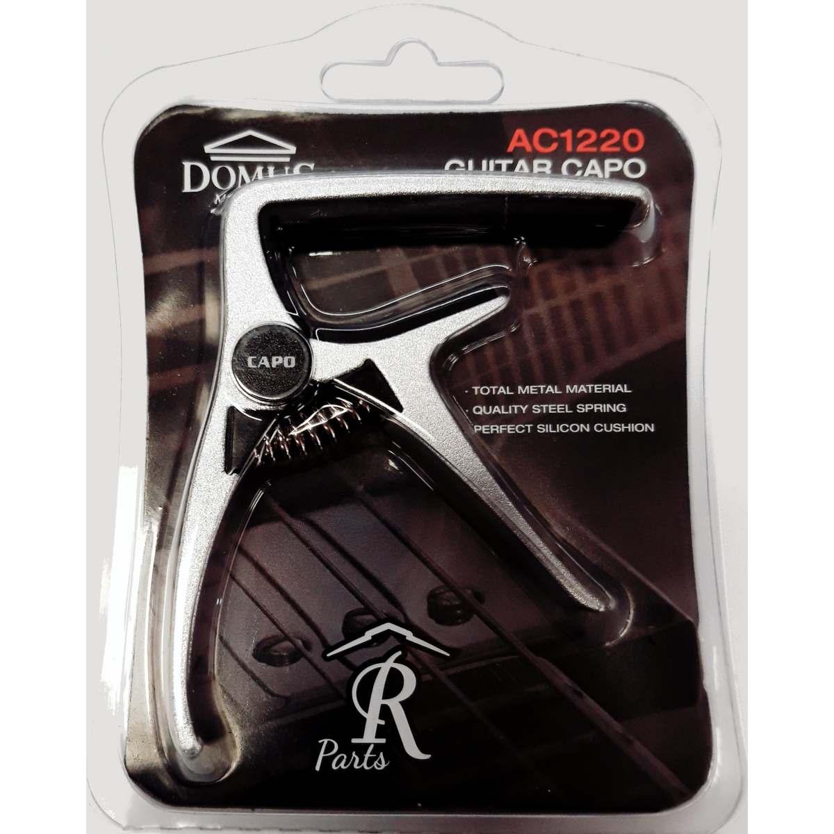 Domus ac1220a capotasto in argento per chitarra acustica/elettrica