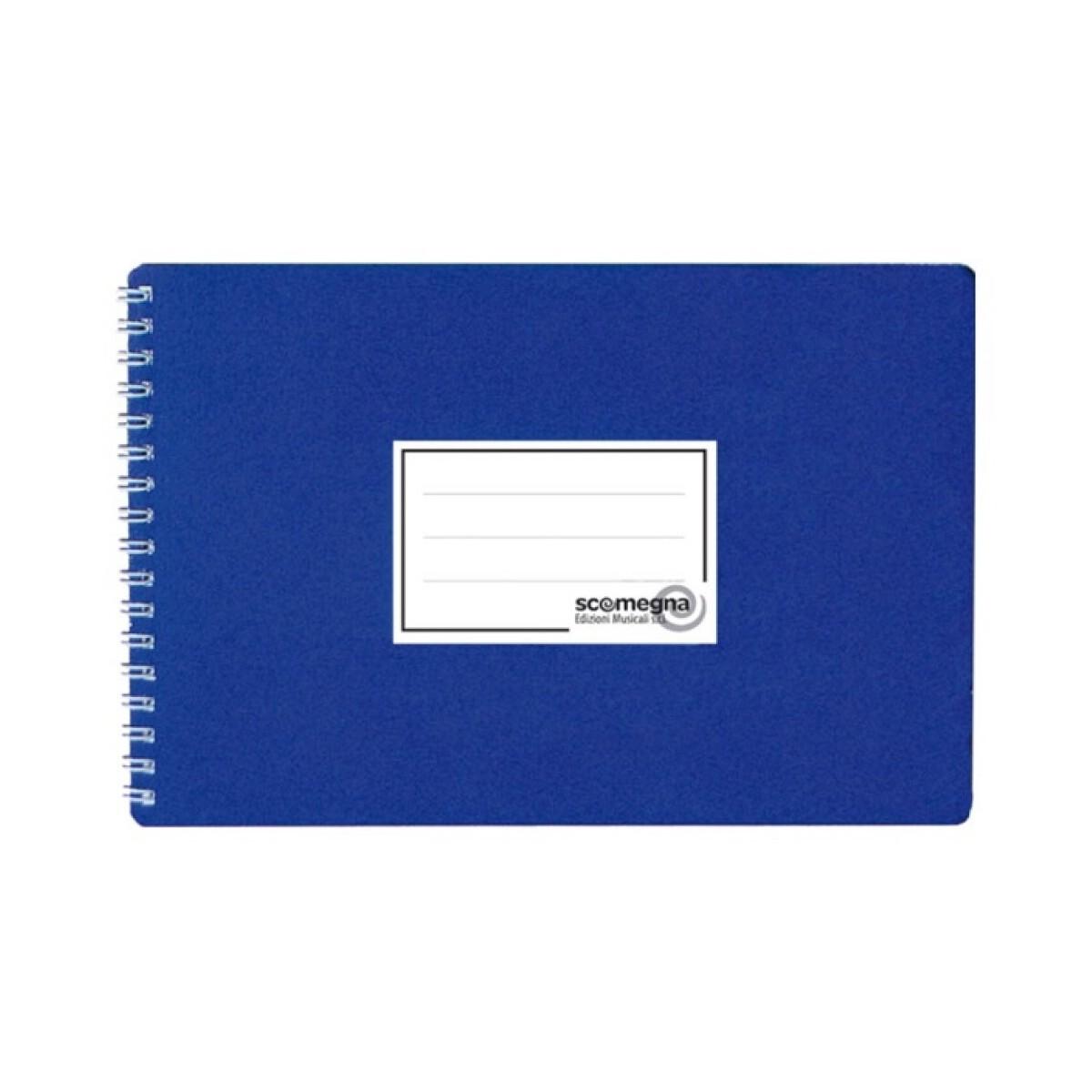 Scomegna libretto blu portaspartiti 12 buste per banda