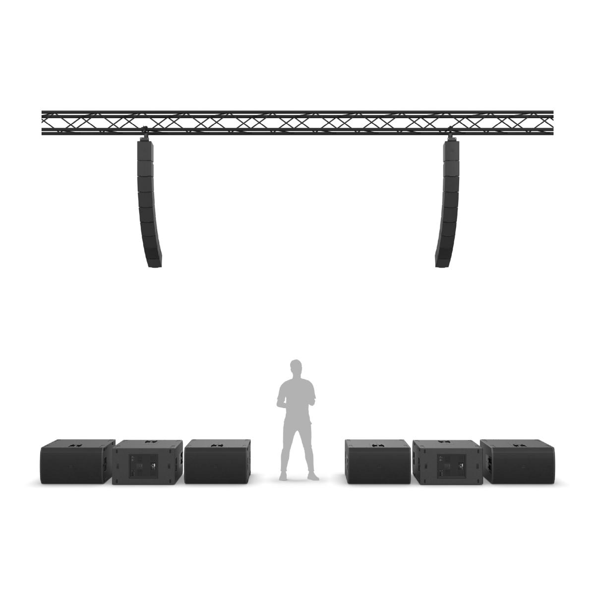 LD SYSTEMS LDMAILAXL - Sistema Line Array compatto, 17,5 kW