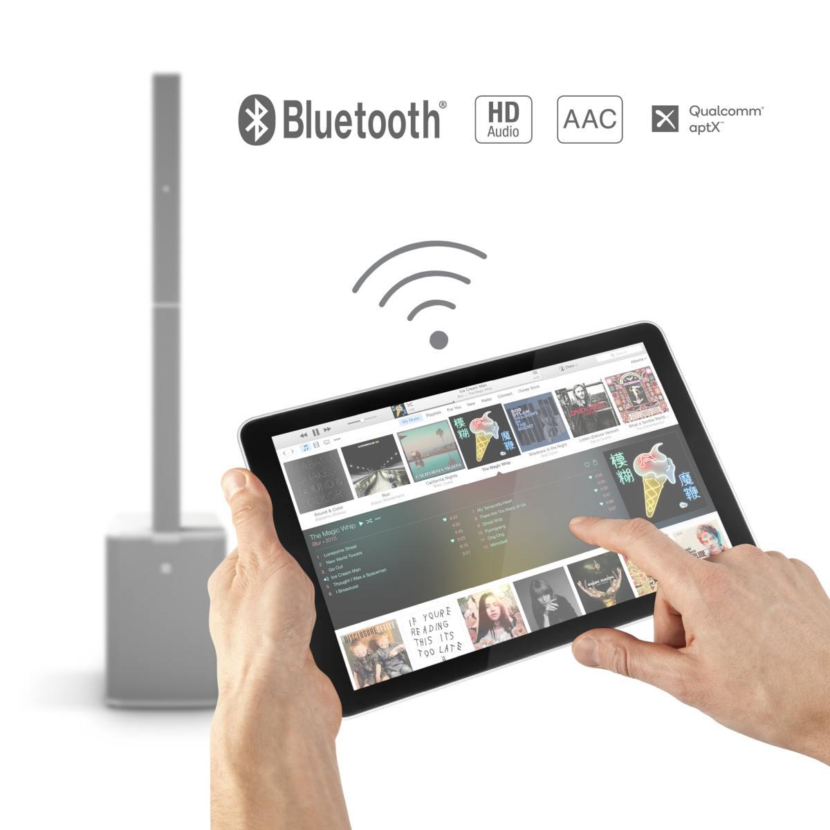 LD SYSTEMS MAUI 44 G2 W - Sistema professionale a colonna PA, bianco