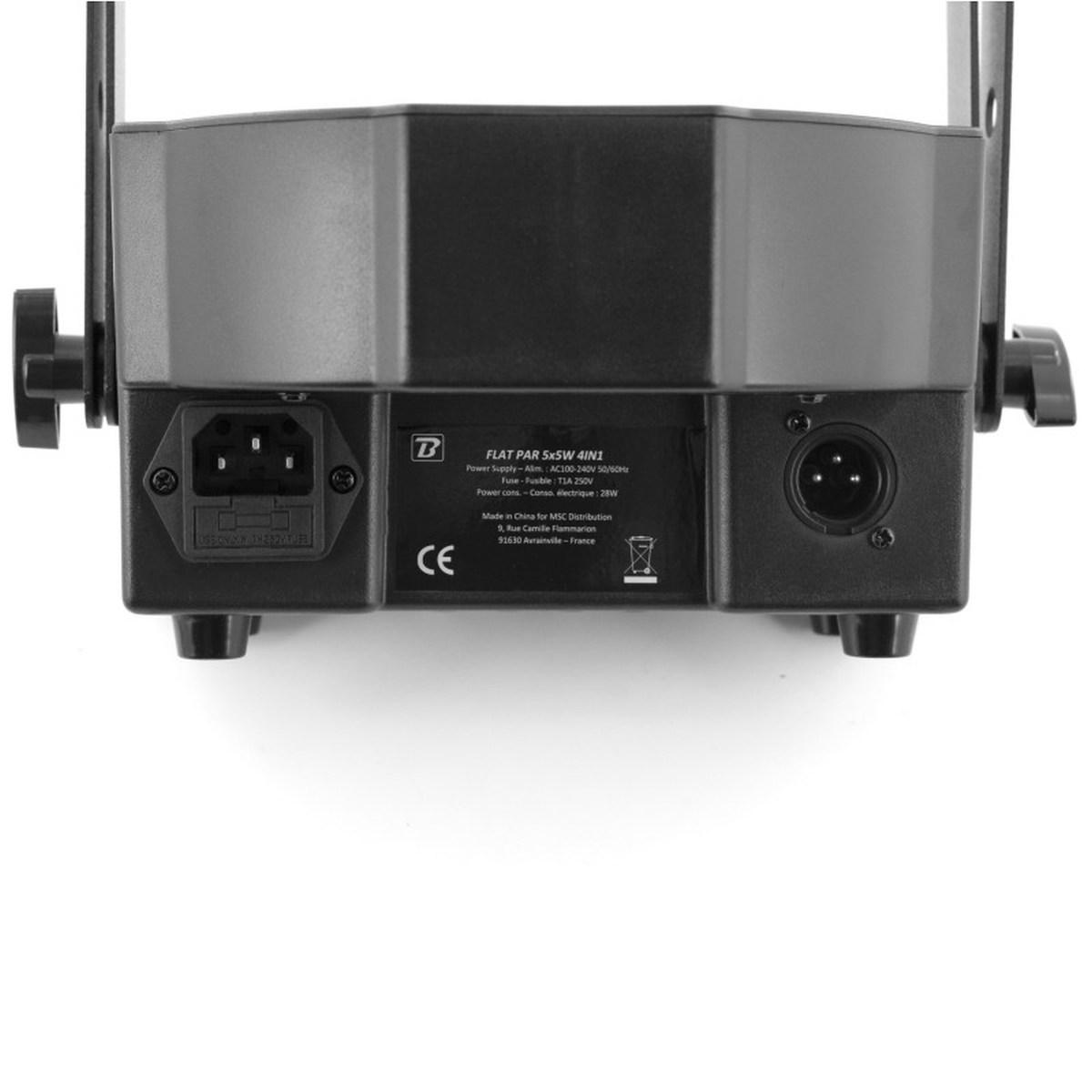 Boomtone dj flat par 5x5w set rgb-uv