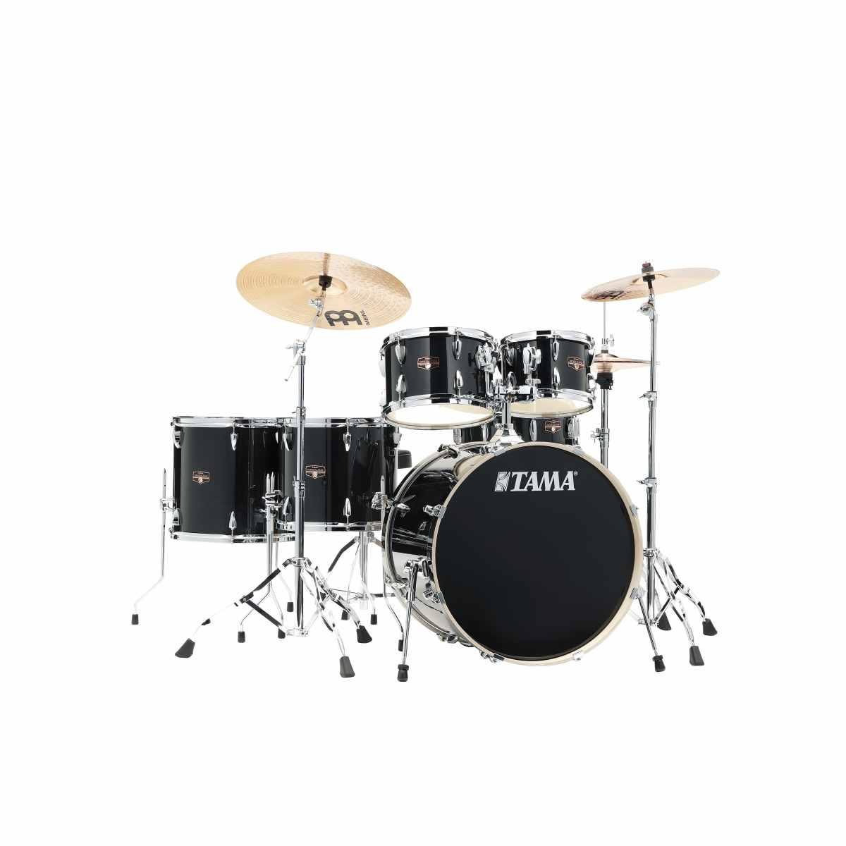 TAMA IP62H6W-HBK Imperialstar 6-pezzi Kit Completo cassa 22 & Meinl HCS Bronze cymbals HAIRLINE BLACK