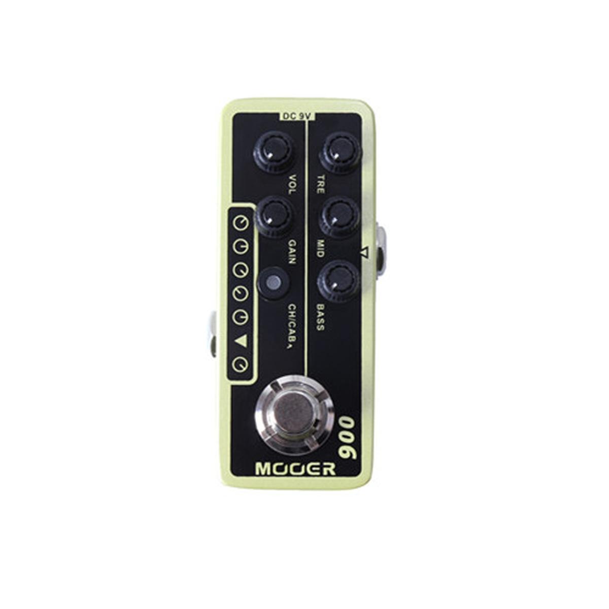 Mooer 006 us classic deluxe preamplificatore a 2 canali a pedale per chitarra