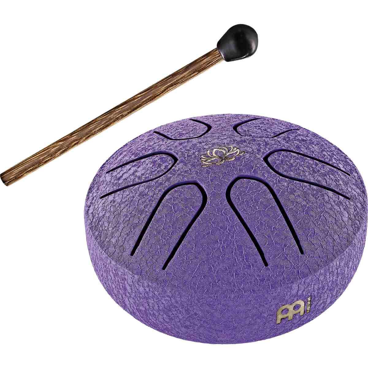 Sonic energy pstd1plf pocket steel tongue drum la maggiore 6 note - viola fiore di loto