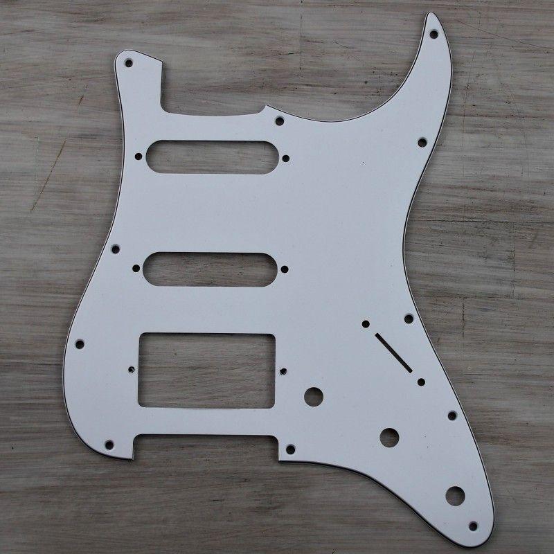 Pg13w battipenna per stratocaster hss bianco 3 strati