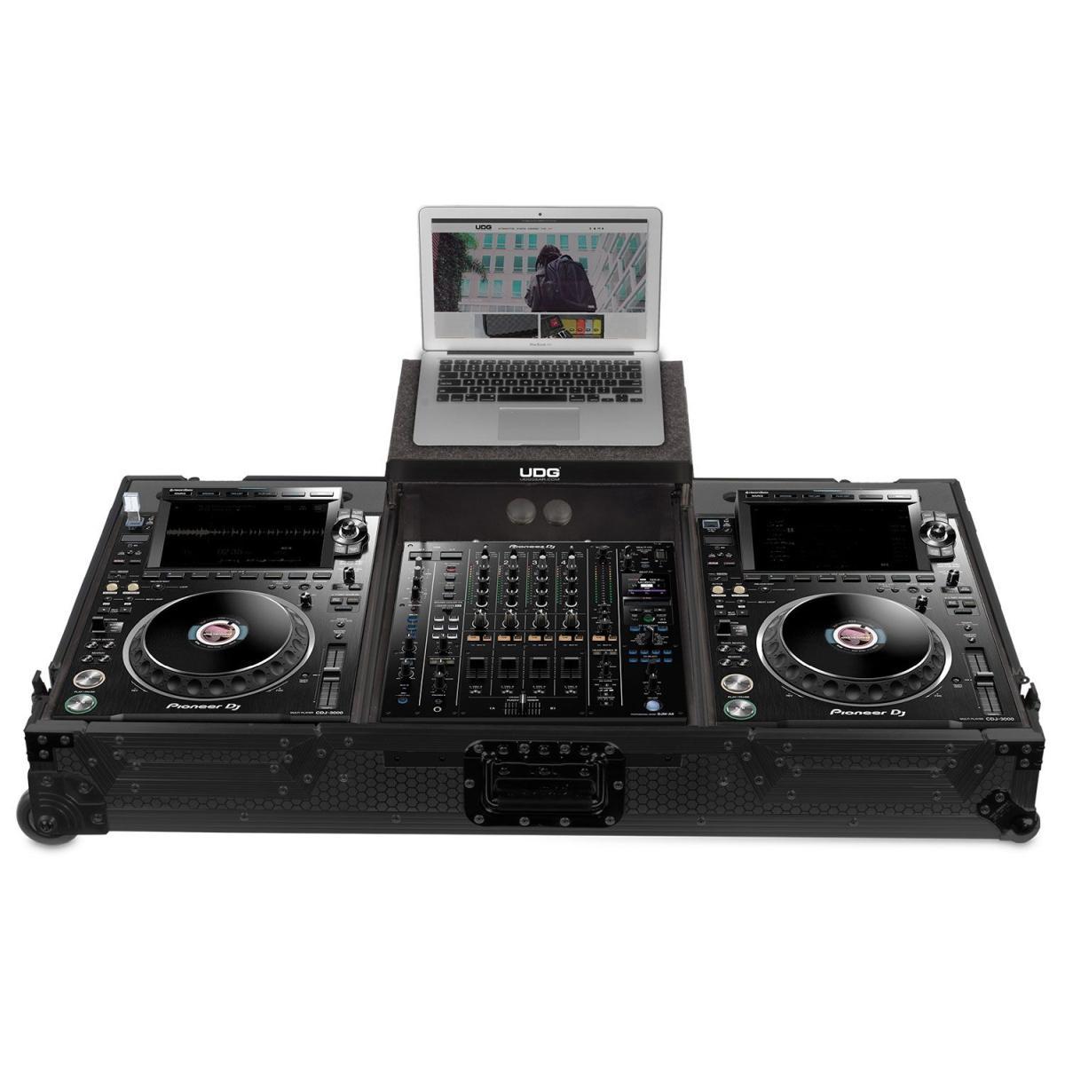 Udg u91086bl - ultimate fligt case set pioneer cdj-3000/a9 black plus (l&w)