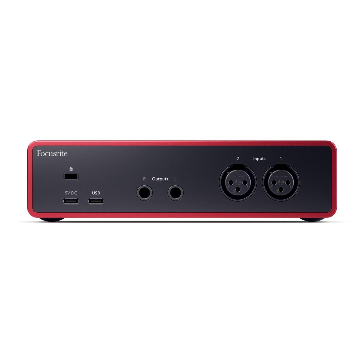 FOCUSRITE Scarlett 2i2 4th Gen scheda audio USB-C 2 IN 2 OUT