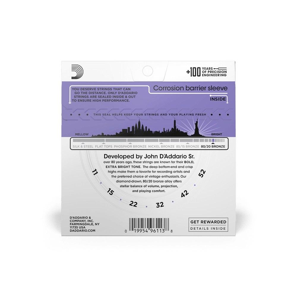 D'addario ej13 set corde chitarra acustica