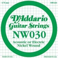 D'addario nw030 corda singola chitarra acustica / elettrica
