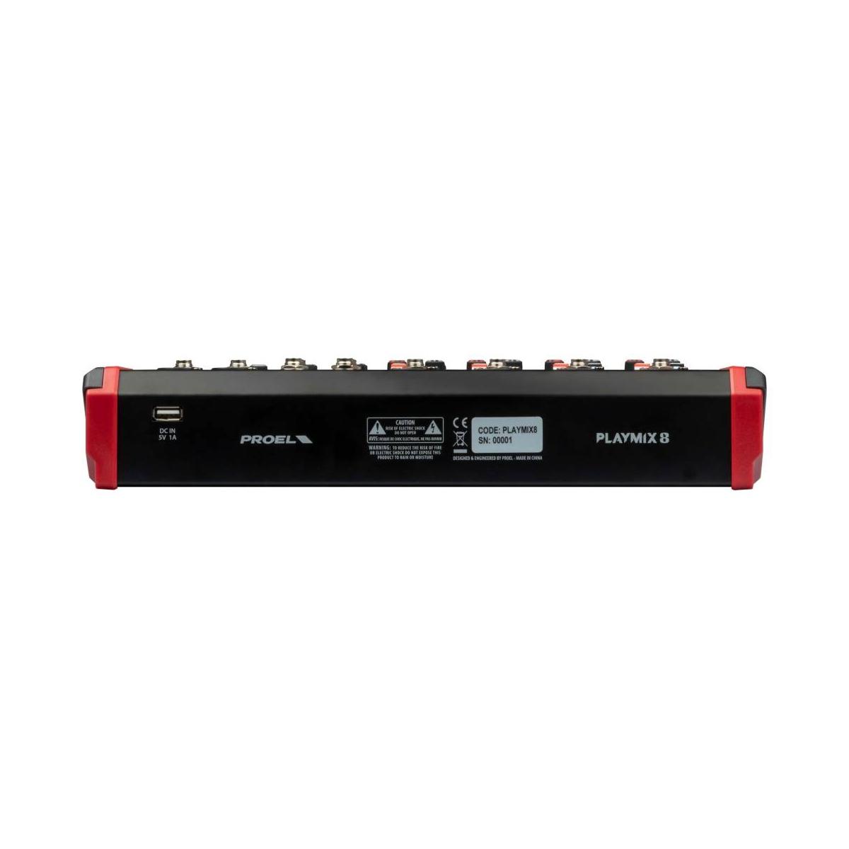 Proel play mix 8 mixer analogico 8 canali